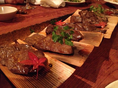 牛フィレの杉板焼き＠割烹バル 潤沢