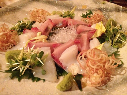 本日のお造り2種盛り合わせ＠割烹バル 潤沢