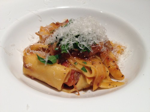 マルタリアーティ フランス産鴨の赤ワイン煮混みソース＠コンチェルト