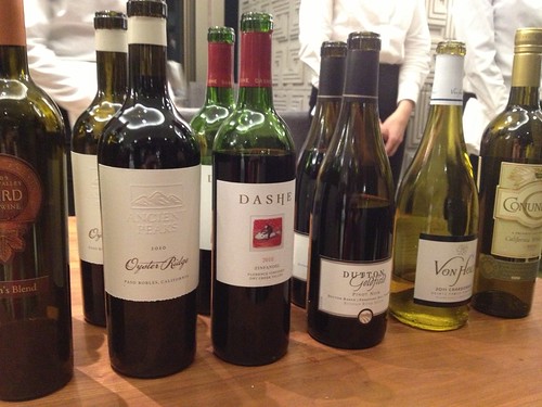 試飲会でいただいたワインたち@TAP&BOXオープニングパーティー