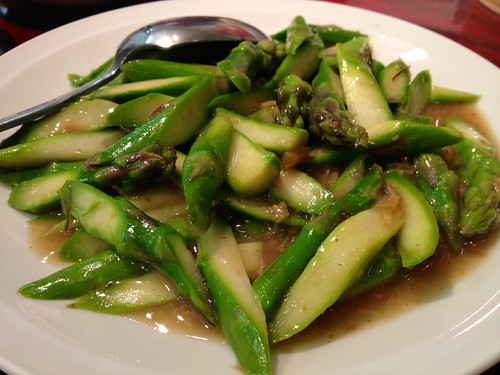 干貝とアスパラ炒め@龍口酒家 本店