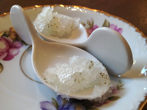 口直しのローズマリーのシャーベット＠ラ スフォリーナ