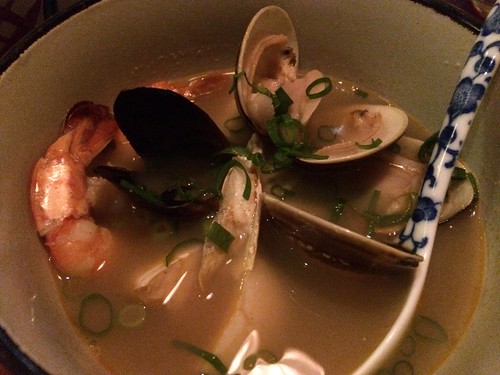 和風仕立てのトムヤンクン＠牡蠣入レ時