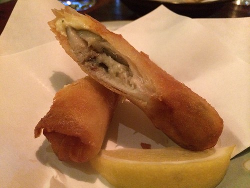 本ししゃもの春巻き＠牡蠣入レ時