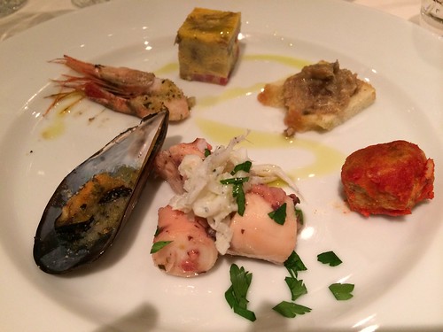 リクーリア前菜の盛り合わせ@オステリア・トット