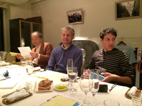 ワイナリーのオーナ親子@オステリア・トット