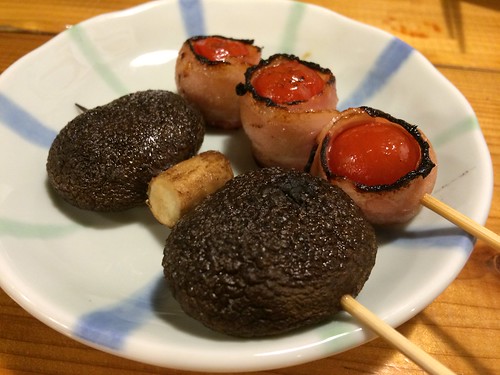 しいたけ＆ベーコンとまと＠串屋横丁 亀戸北口店