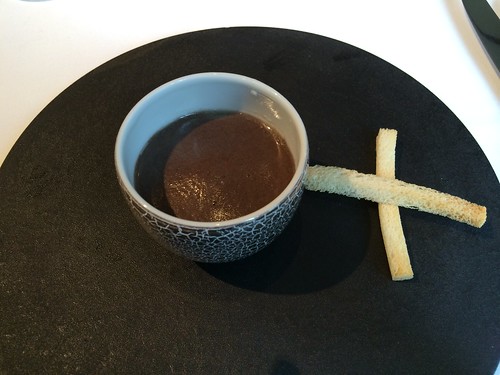 温度卵とトリュフピューレ＠シェ・イノ