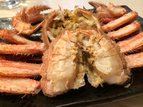 お通しの毛蟹!@蟹喰楽舞
