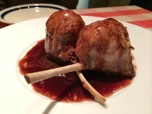 骨付き仔羊の包み焼き@神楽坂ワイン食堂