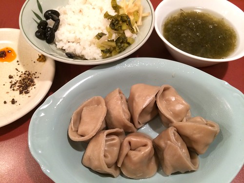 水餃子定食＠按田餃子