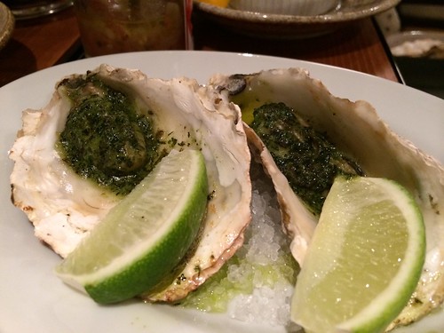 牡蠣の香草焼き＠かき殻荘