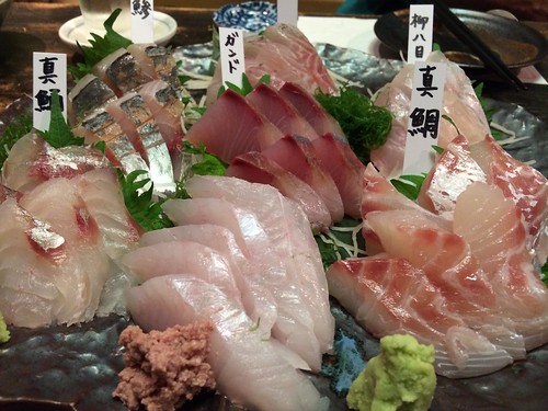 お刺身の盛り合わせ@能登の夜市