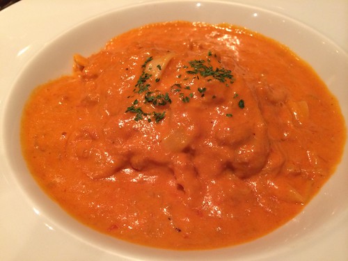 ズワイガニのトマトクリームソース　蟹味噌風味＠タブリエ