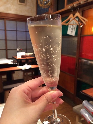 生スパークリングワイン＠かき殻荘