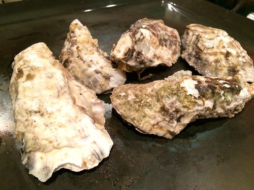 蒸し牡蠣＠かき殻荘