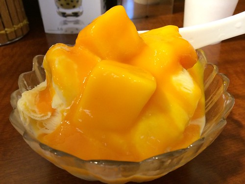 マンゴー味のチャーミースノーアイス＠台湾物産館 笹塚本店