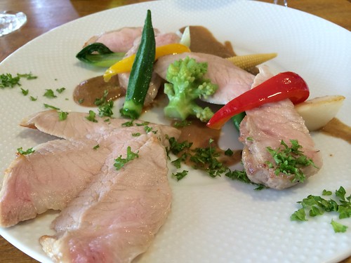 ハーブ豚ロースのポワレマスタードソース@ビストロ・ミルエテ