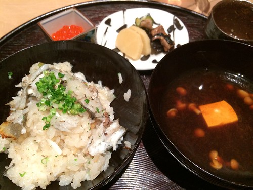 鮎の炊き込み御飯@青草窠