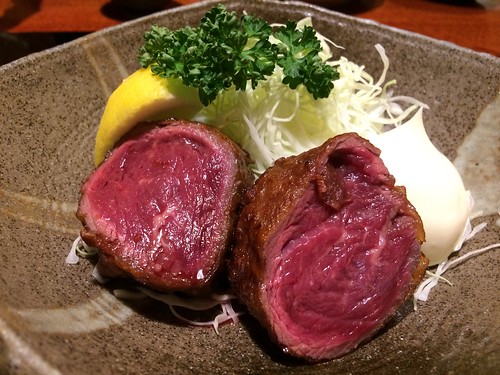 ミディアムレア 馬肉からあげ＠あぶみ邸