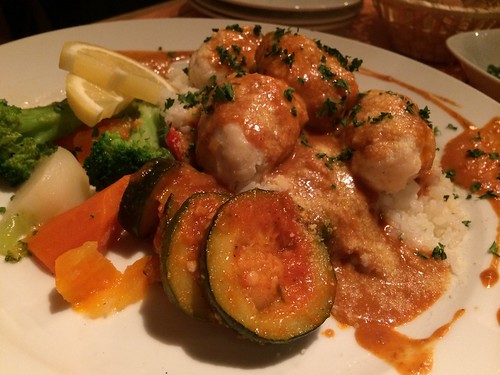 白身魚のクネル　カニの濃厚ソース@ル・ブション・オガサワラ