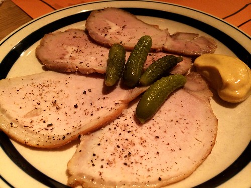 豚肩ロース自家製ハム@ル・ブション・オガサワラ