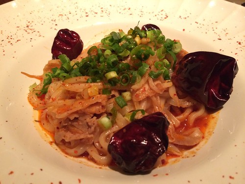 濃厚エビ出汁 麻辣うどん@KICHIRI MOLLIS レセプション