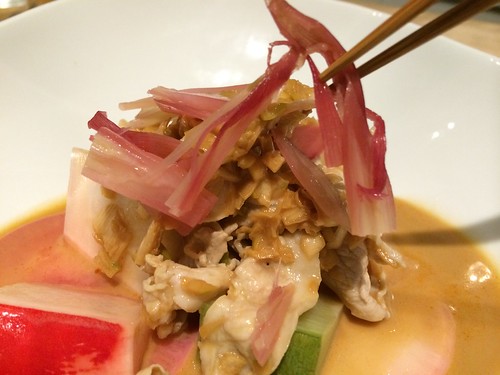 彩り野菜の豚しゃぶサラダ@森の机