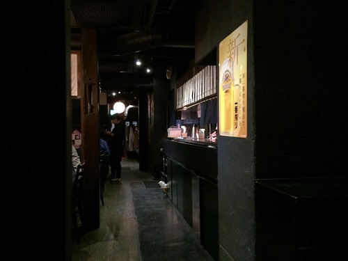 店内は黒で統一＠牛屋 銀兵衛