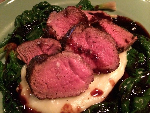 エゾ鹿のロースト　スグリと赤ワインソース＠ミルヴァン フィオーリ