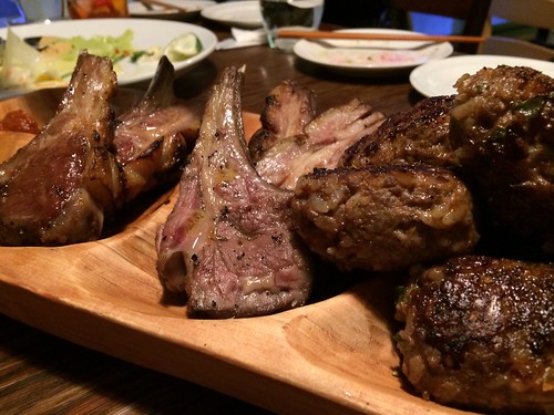 ラム肉盛り合わせ@ラム&パクチー