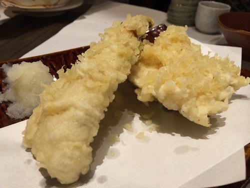 穴子の一本天ぷら@ごいち