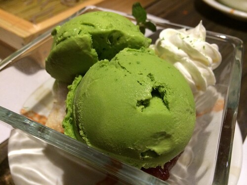 白玉抹茶アイスぜんざい@ごいち