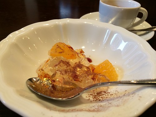 プチデザートとエスプレッソ@オステリア アルコ