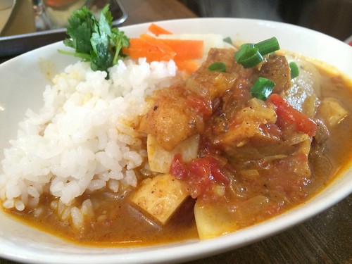 ハーフセットのカレー＠まるカフェ