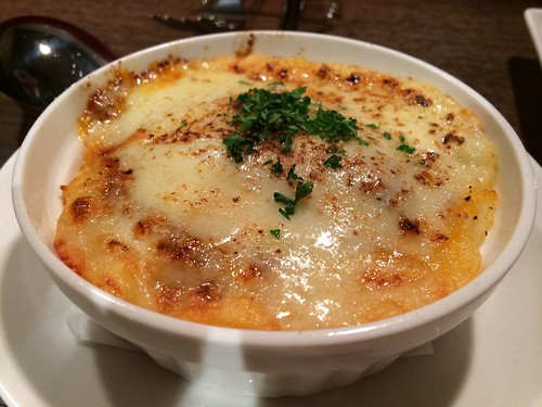 マッシュポテトとミートソースのモッツァレラチーズ焼き＠マンジャアモーレ