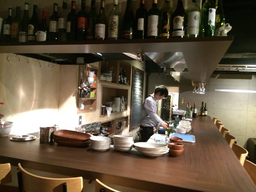 カウンター席＠マンジャアモーレ