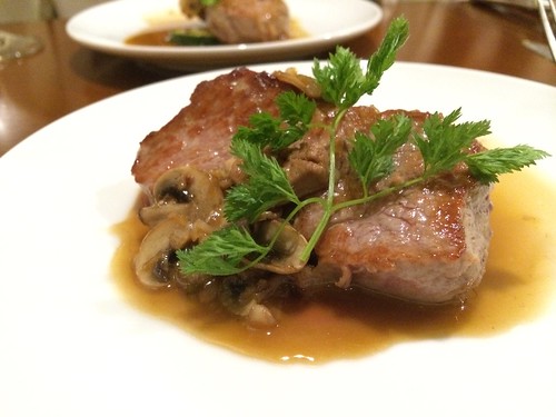 仔牛のソテー　フォアグラとマディランソース＠アンブラ