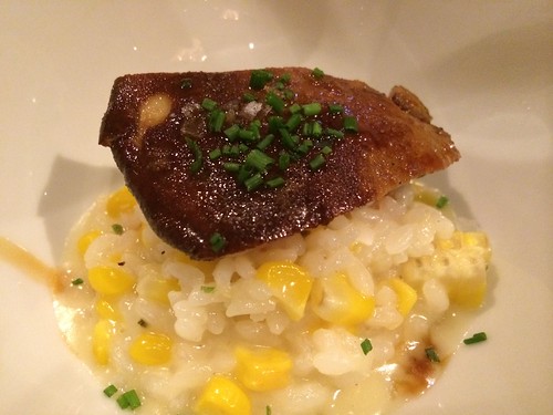 焼きトウモロコシのリゾット フォアグラ添え@アーリア ディ タクボ