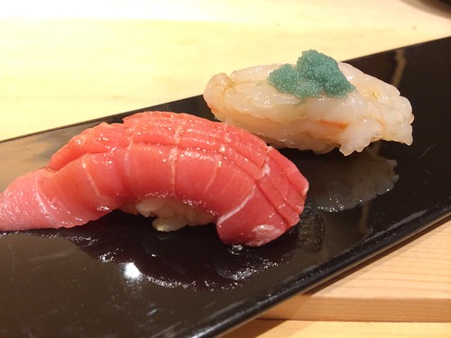 中トロとボタン海老＠魚こう鮨 西荻窪店