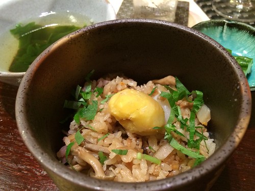 きのこの炊き込みご飯＠西麻布 けんしろう