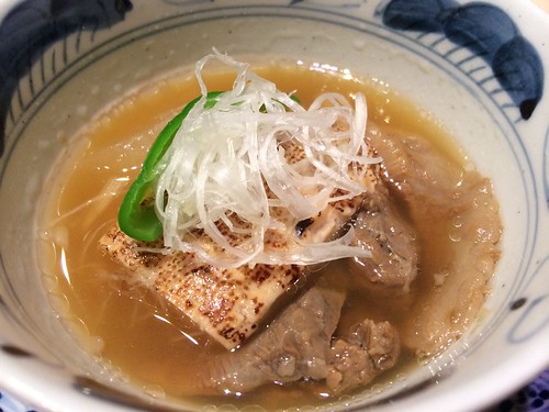 尾崎牛のバラ肉と焼き豆腐の炊きもの＠西麻布 けんしろう